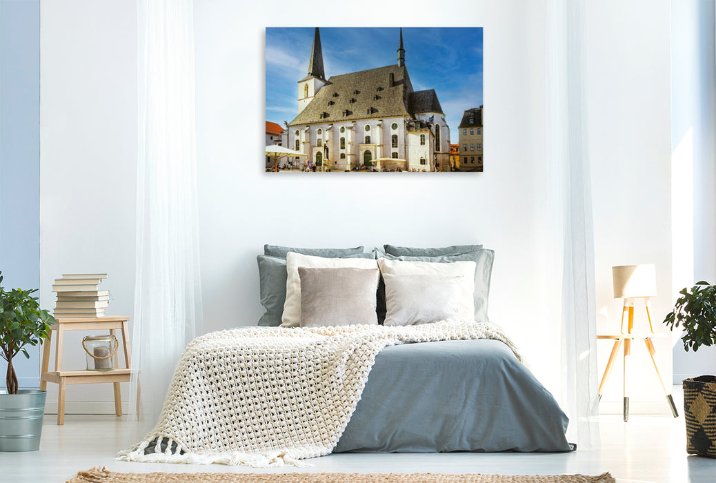 Premium Textil-Leinwand Stadtkirche St. Peter und Paul