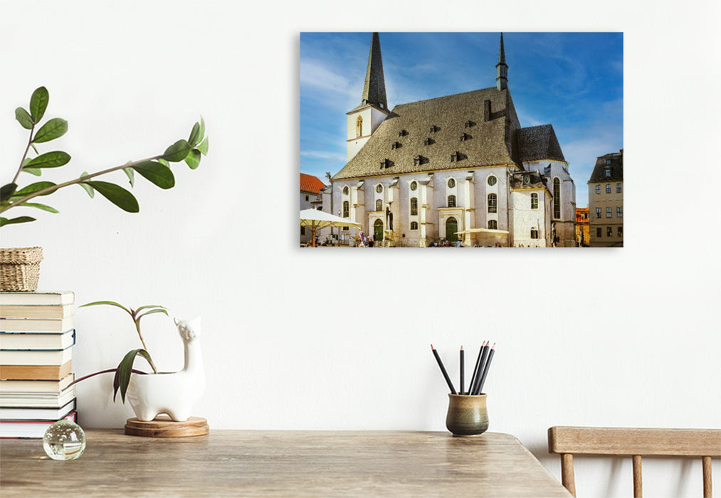 Premium Textil-Leinwand Stadtkirche St. Peter und Paul