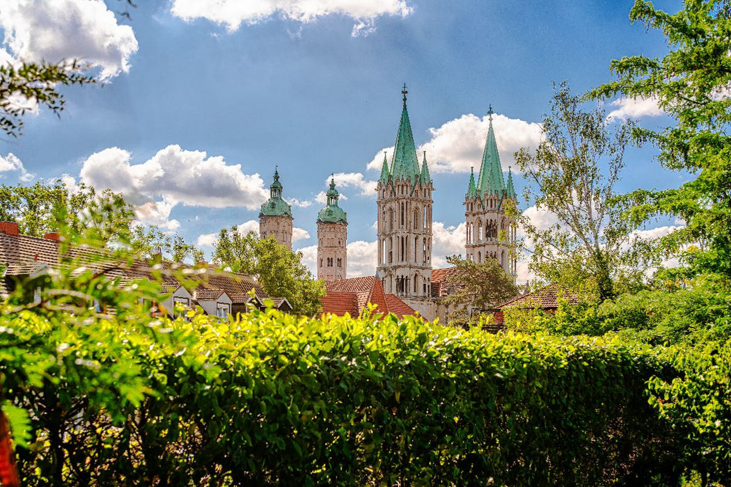 Premium Textil-Leinwand Ein Motiv aus dem Kalender Domstadt Naumburg, eine der schönsten Städte Mitteldeutschlands