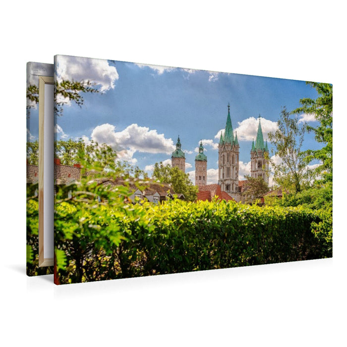 Premium Textil-Leinwand Ein Motiv aus dem Kalender Domstadt Naumburg, eine der schönsten Städte Mitteldeutschlands