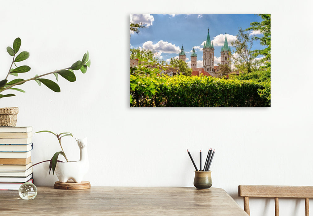 Premium Textil-Leinwand Ein Motiv aus dem Kalender Domstadt Naumburg, eine der schönsten Städte Mitteldeutschlands