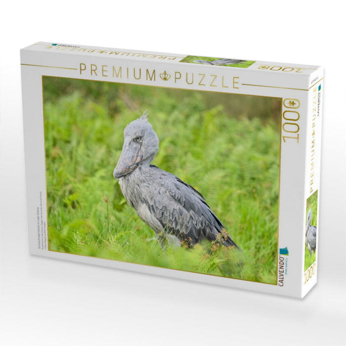 Schuhschnabel Storch im Lake Victoria - CALVENDO Foto-Puzzle'