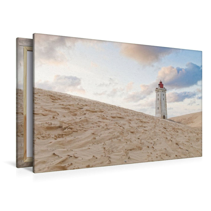 Premium Textil-Leinwand Der alte Leuchtturm von Rubjerg Knude