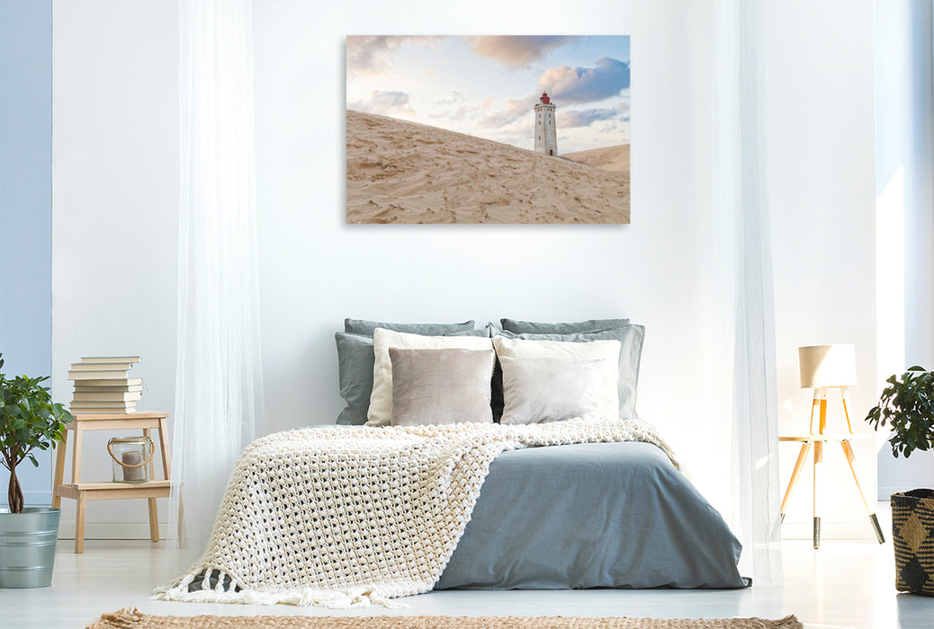 Premium Textil-Leinwand Der alte Leuchtturm von Rubjerg Knude