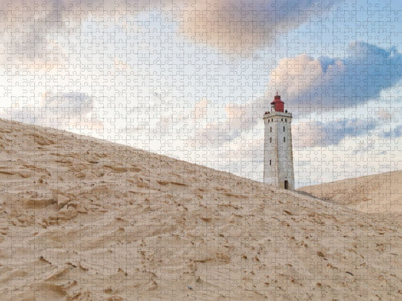 Der alte Leuchtturm von Rubjerg Knude - CALVENDO Foto-Puzzle'