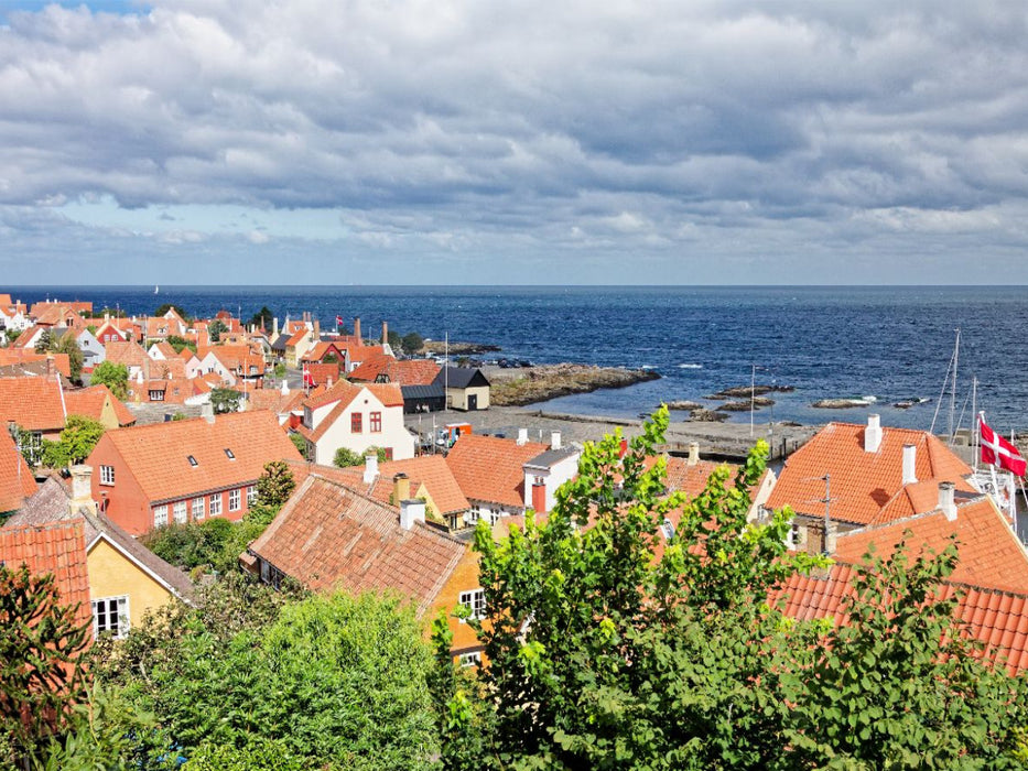 Gudhjem - Kleinstadt an Bornholms Nordküste - CALVENDO Foto-Puzzle'