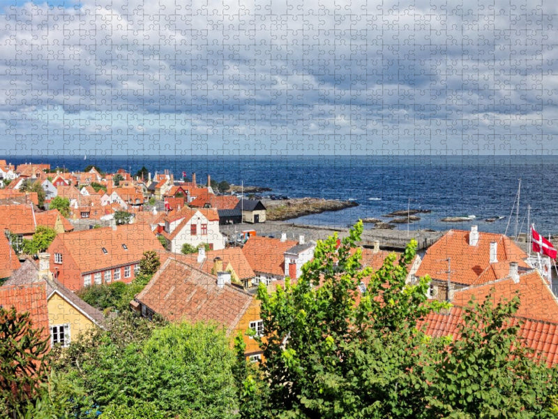 Gudhjem - Kleinstadt an Bornholms Nordküste - CALVENDO Foto-Puzzle'