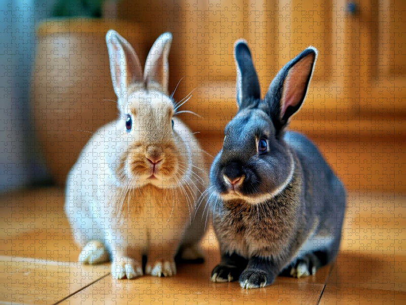 Kaninchen, die dein Zuhause wärmen. - CALVENDO Foto-Puzzle'