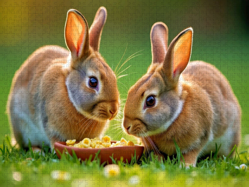 Wenn Stille schnurrt und Flausch dich anschaut. - CALVENDO Foto-Puzzle'