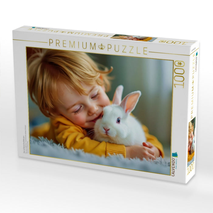 Das ist Kaninchenliebe pur. - CALVENDO Foto-Puzzle'