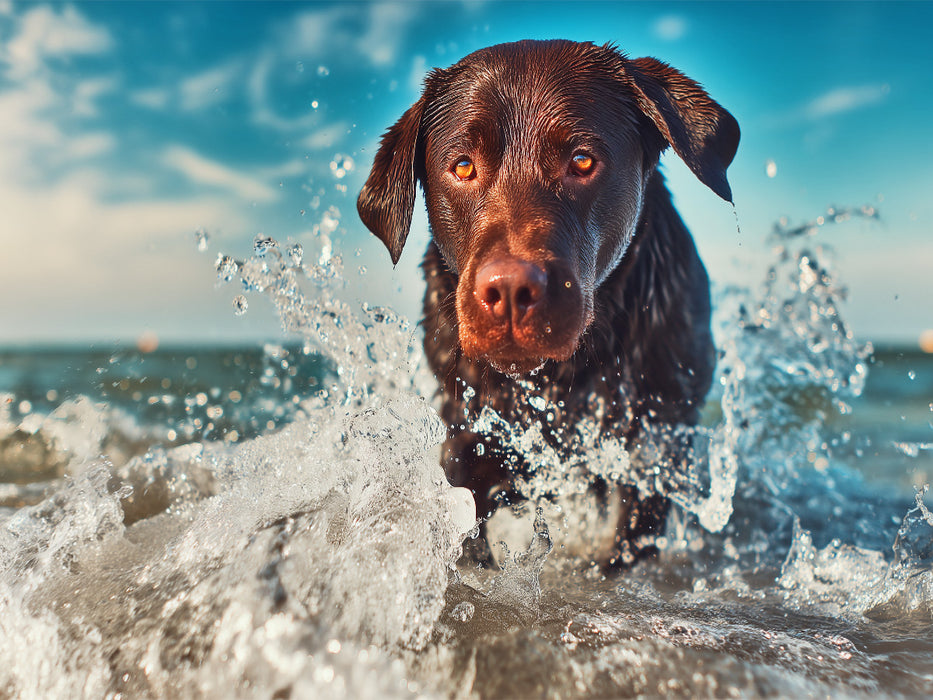 Seelenhund, gibt Liebe, die man sieht - CALVENDO Foto-Puzzle'