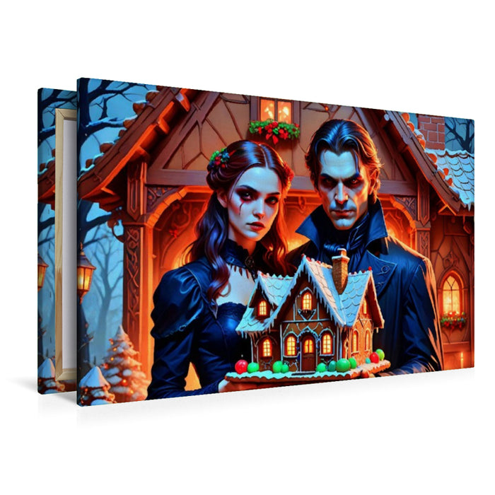 Premium Textil-Leinwand Hänsel und Gretel