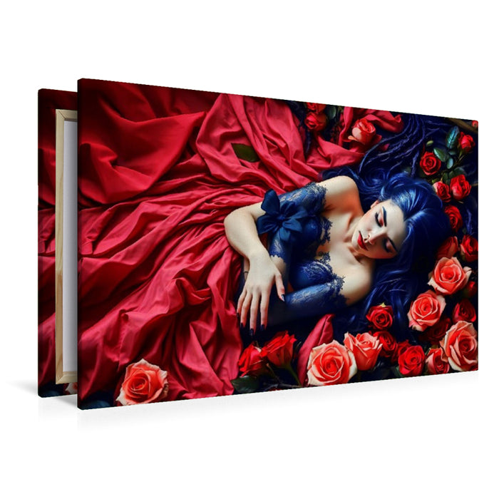 Premium Textil-Leinwand Dornröschen