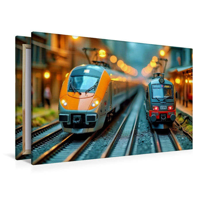 Premium Textil-Leinwand Ein Meisterwerk in Miniatur.