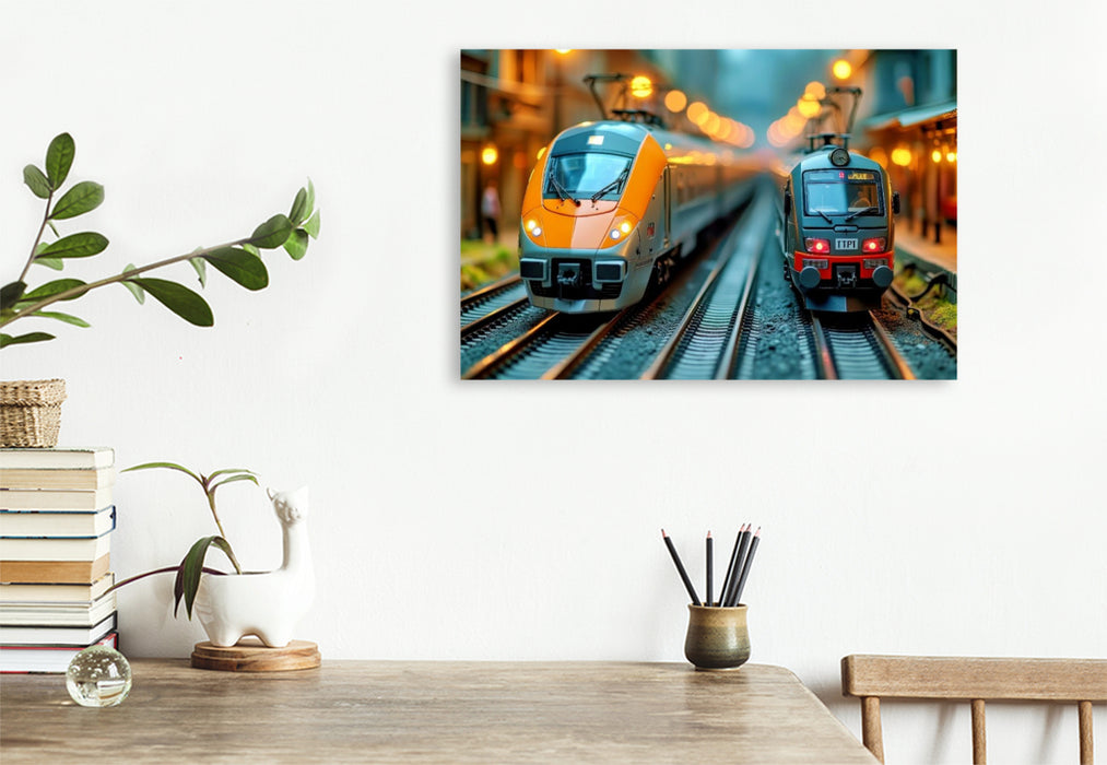 Premium Textil-Leinwand Ein Meisterwerk in Miniatur.