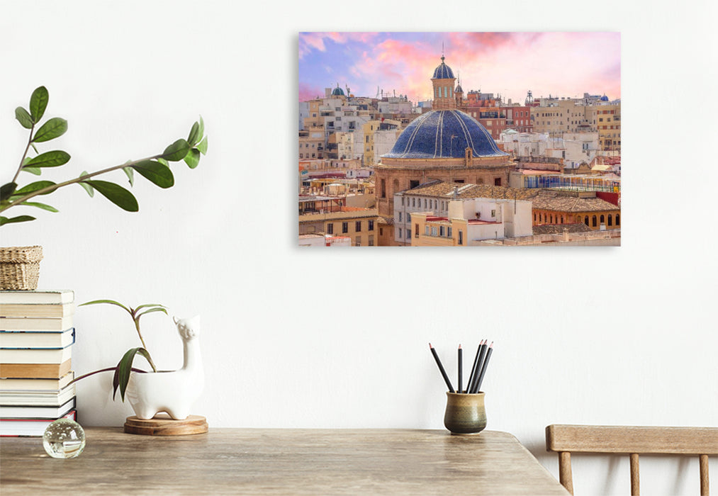 Premium Textil-Leinwand Das Dach der Kathedrale in der Altstadt