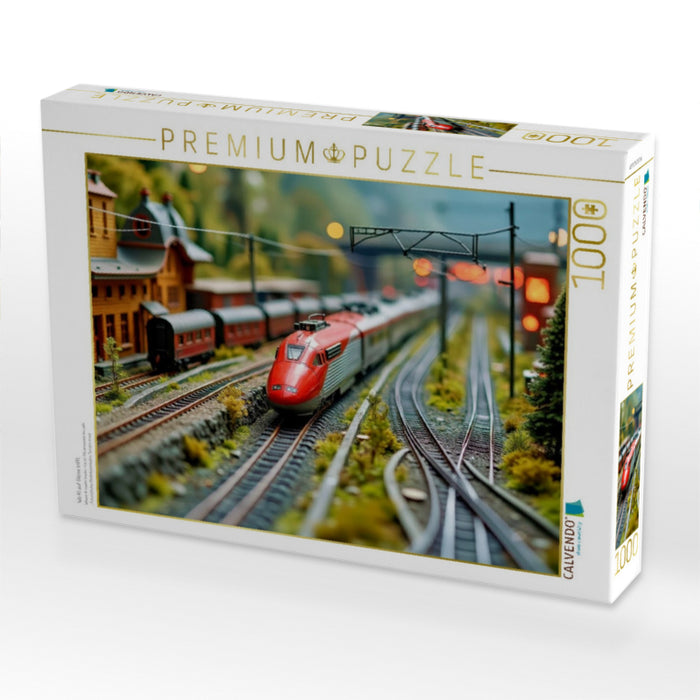 Wo KI auf Gleise trifft. - CALVENDO Foto-Puzzle'