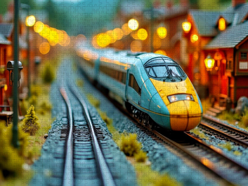 Die Zukunft fährt auf Schienen. - CALVENDO Foto-Puzzle'
