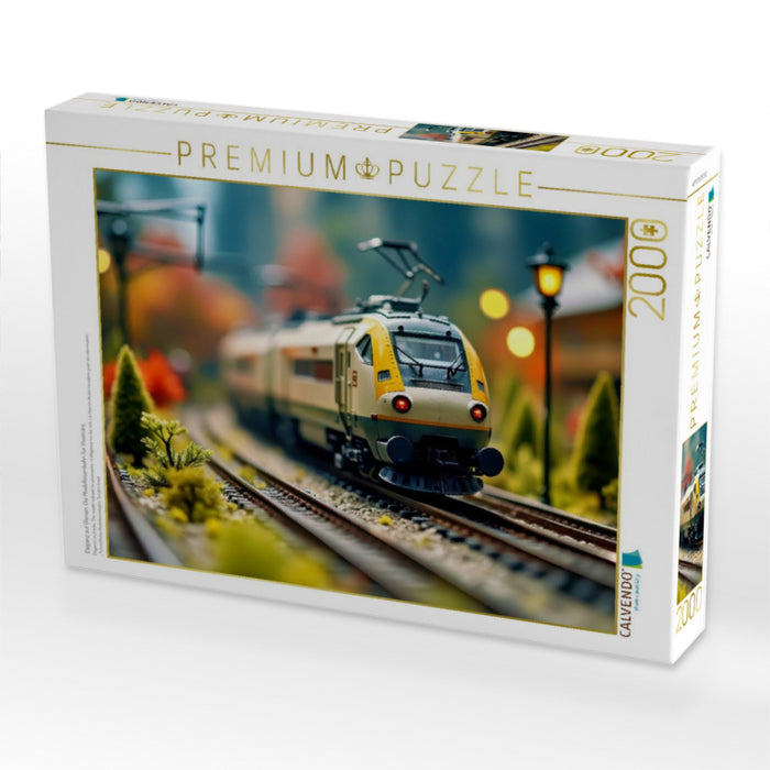 Eleganz auf Gleisen. Die Modelleisenbahn für Visionäre. - CALVENDO Foto-Puzzle'
