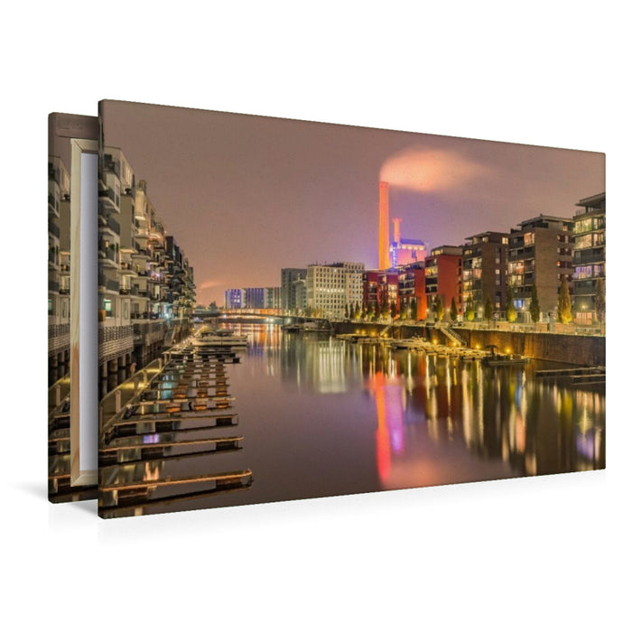 Premium Textil-Leinwand Frankfurt - Gutleutviertel