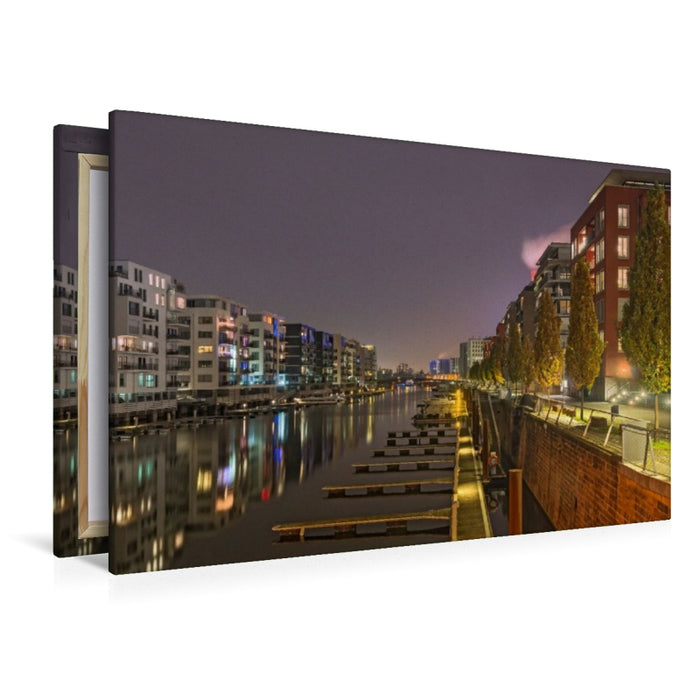 Premium Textil-Leinwand Frankfurt - Gutleutviertel