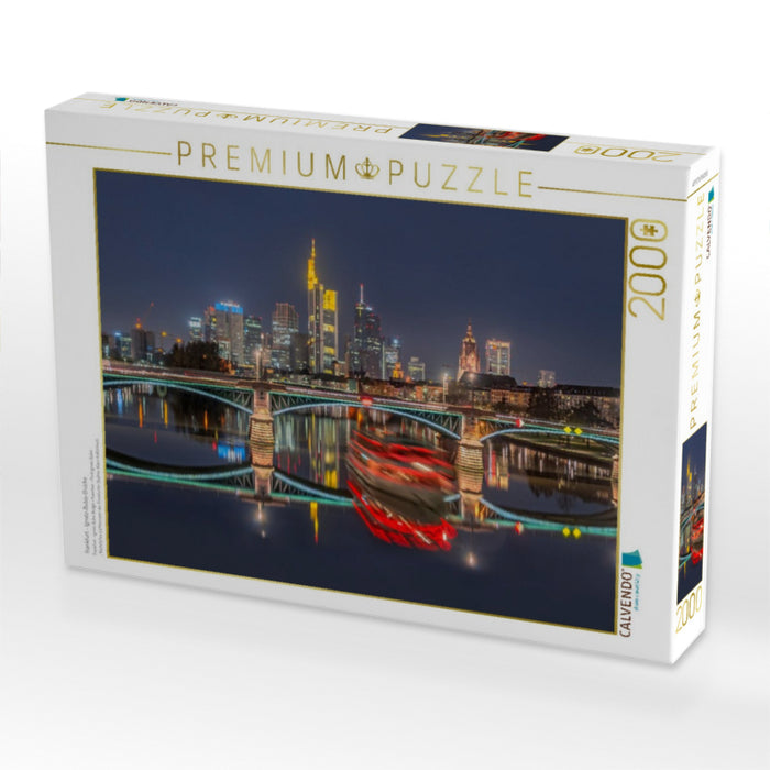 Frankfurt - Ignatz-Bubis-Brücke - CALVENDO Foto-Puzzle'