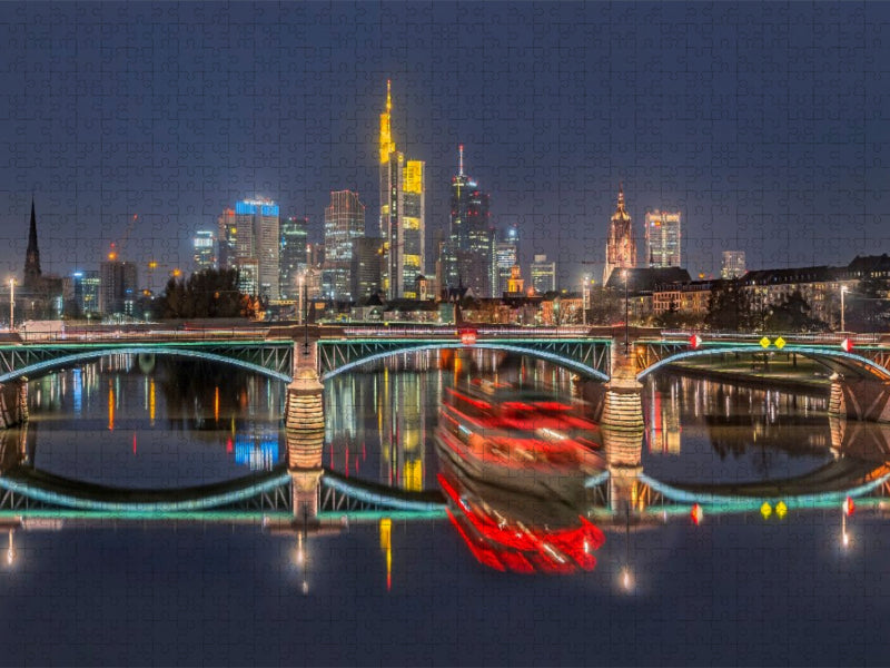 Frankfurt - Ignatz-Bubis-Brücke - CALVENDO Foto-Puzzle'