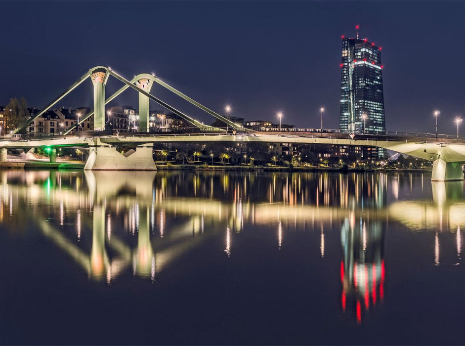 Frankfurt - Flößerbrücke - CALVENDO Foto-Puzzle'