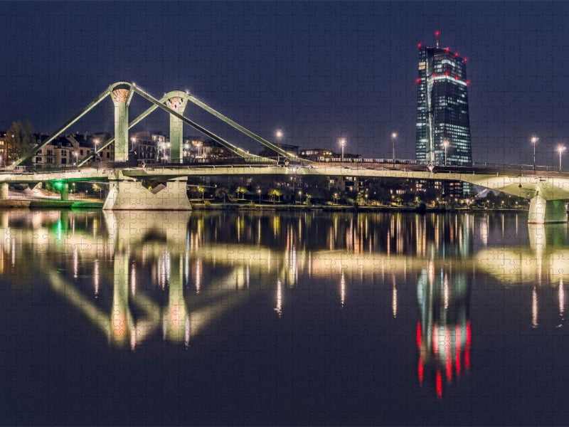 Frankfurt - Flößerbrücke - CALVENDO Foto-Puzzle'