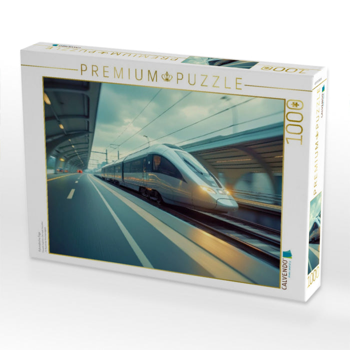 Futuristische Züge - CALVENDO Foto-Puzzle'