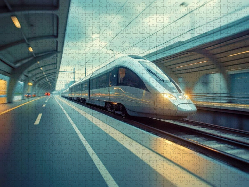 Futuristische Züge - CALVENDO Foto-Puzzle'