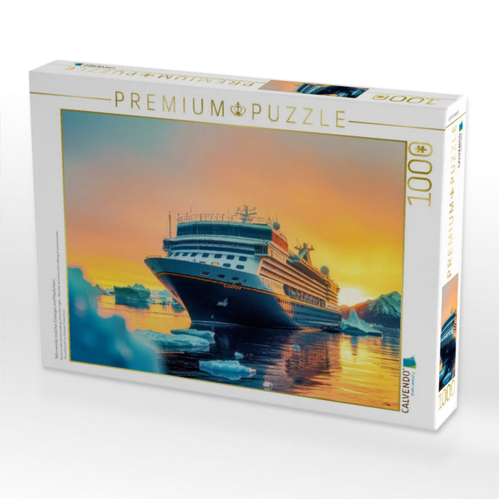 Naturwunder zwischen Eisbergen und Polarlichtern. - CALVENDO Foto-Puzzle'