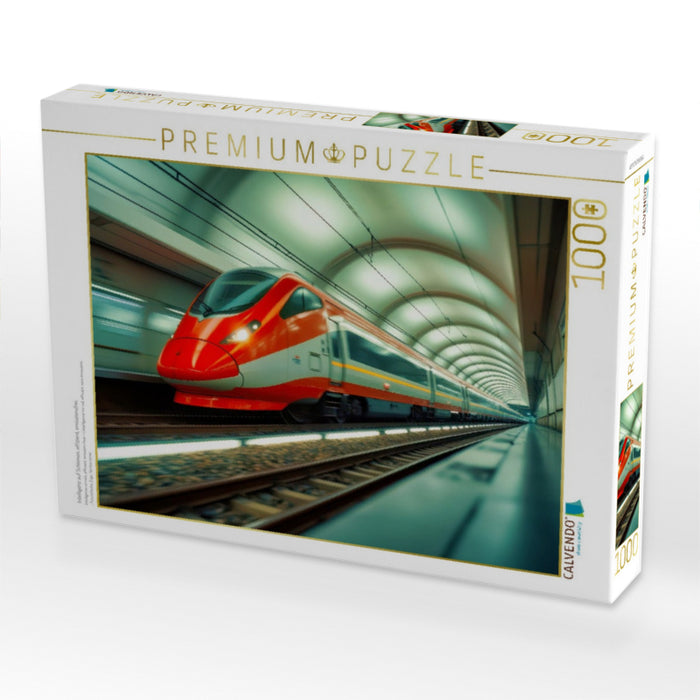 Intelligenz auf Schienen, effizient, emissionsfrei. - CALVENDO Foto-Puzzle'