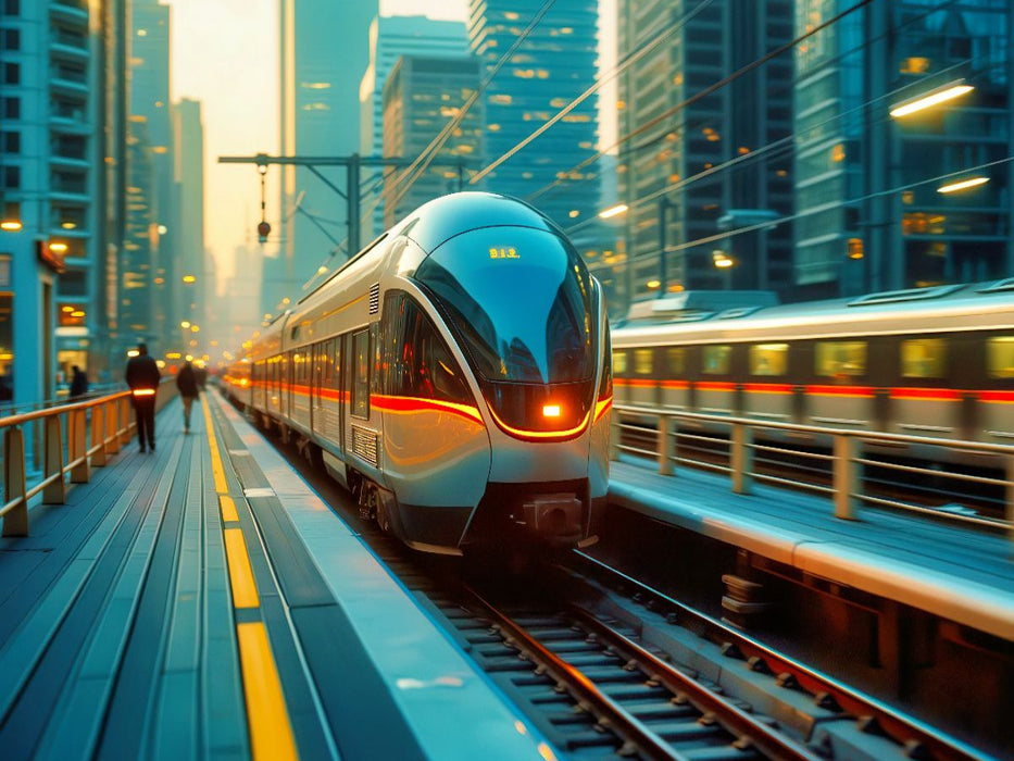 Die Zukunft fährt vor, steigen Sie ein. - CALVENDO Foto-Puzzle'