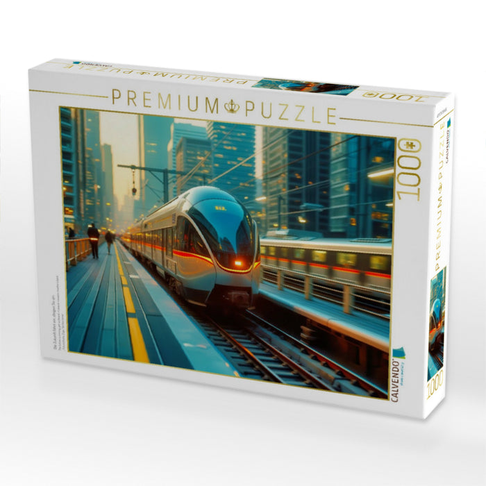 Die Zukunft fährt vor, steigen Sie ein. - CALVENDO Foto-Puzzle'