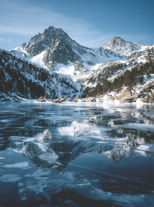 Ein Wald in sanfter Winterruhe - CALVENDO Foto-Puzzle'