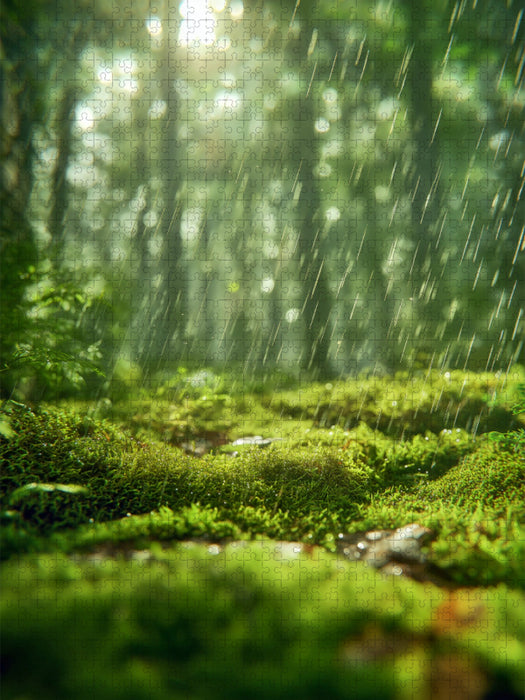 Wo der Wald im Morgengrauen erwacht - CALVENDO Foto-Puzzle'