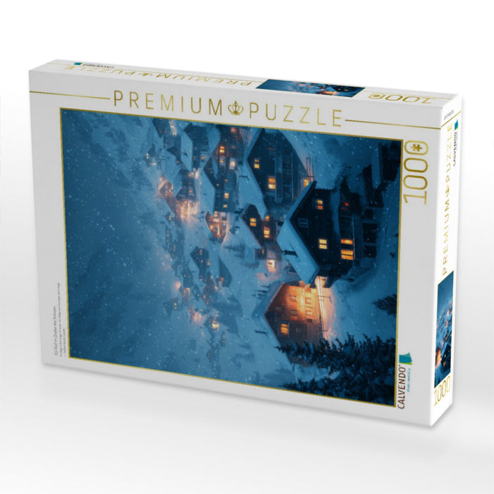 Ein Dorf im Zauber des Schnees - CALVENDO Foto-Puzzle'