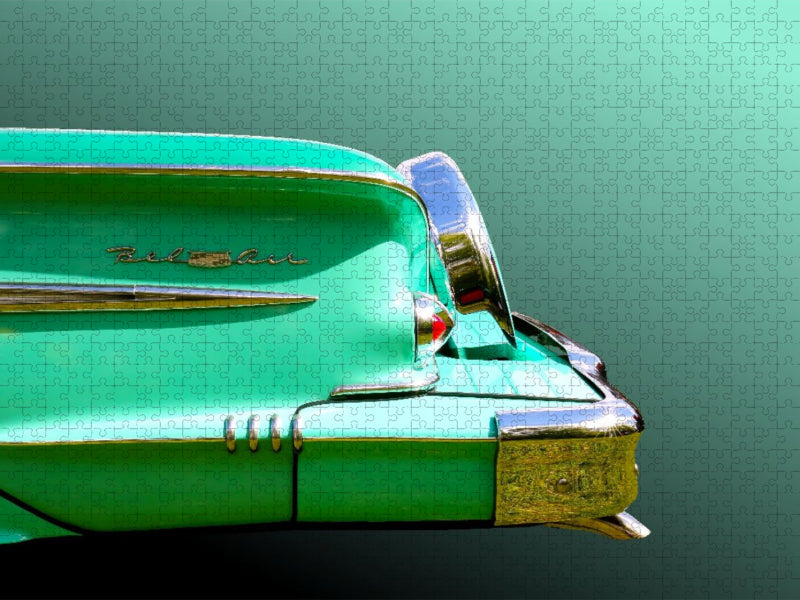 1958 Chevrolet Bel Air Impala Heckpartie - CALVENDO Foto-Puzzle'