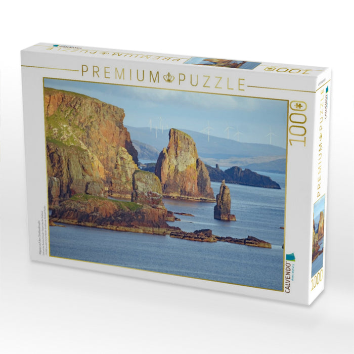 Klippen auf den Shetlandinseln - CALVENDO Foto-Puzzle'