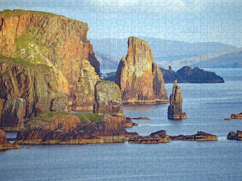 Klippen auf den Shetlandinseln - CALVENDO Foto-Puzzle'