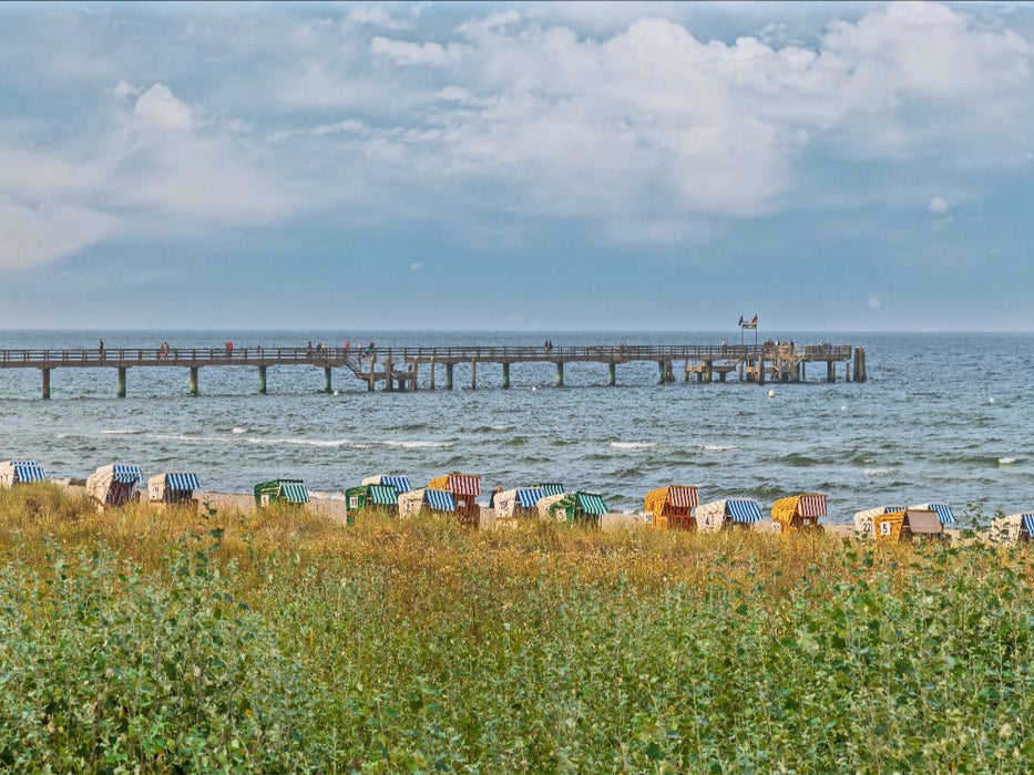 Blick zu Seebrücke - CALVENDO Foto-Puzzle'