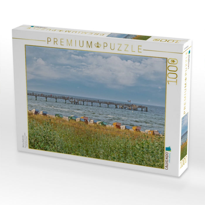 Blick zu Seebrücke - CALVENDO Foto-Puzzle'