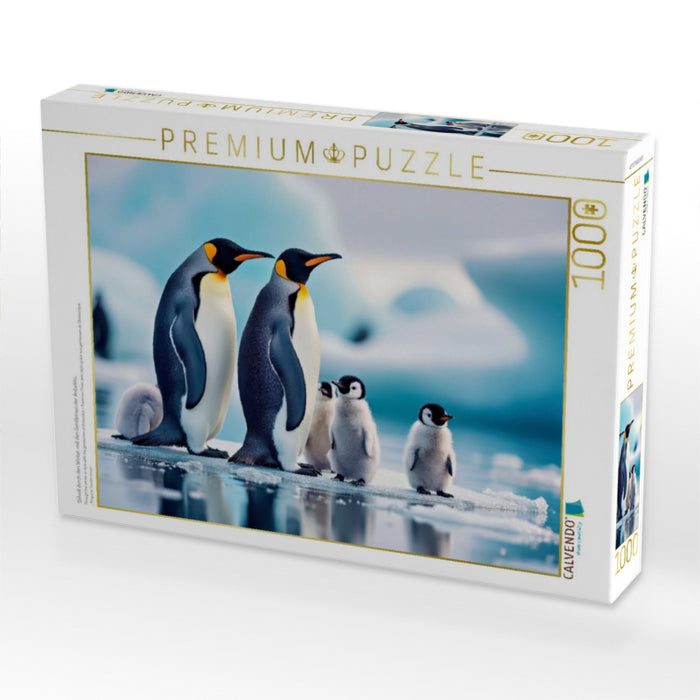 Stilvoll durch den Winter, mit den Gentlemen der Antarktis. - CALVENDO Foto-Puzzle'