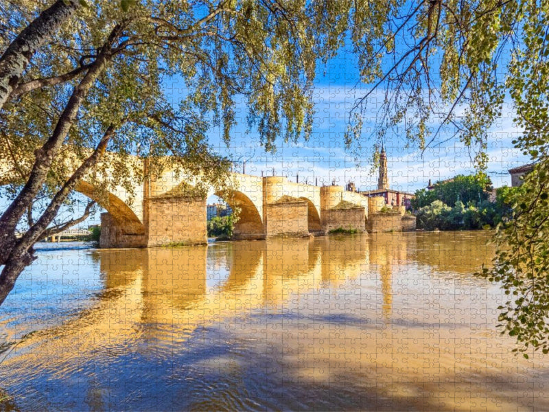 Die Steinbrücke über den Ebro - CALVENDO Foto-Puzzle'