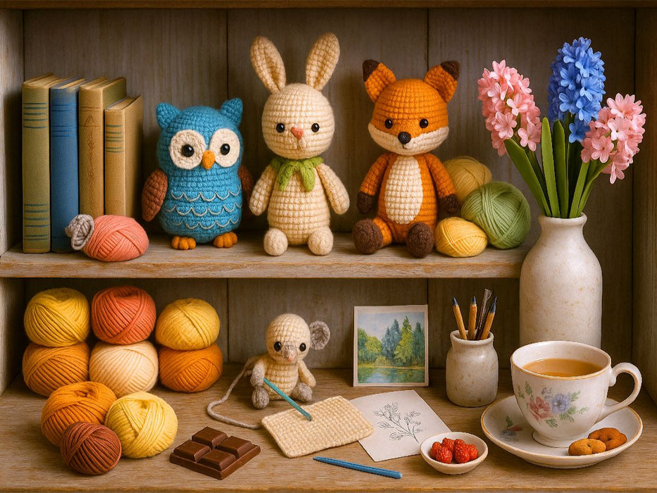 Amigurumi - Regal mit kreativen Ideen - CALVENDO Foto-Puzzle'