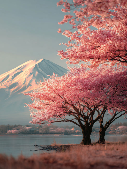 Kirschblütenzauber in japan - CALVENDO Foto-Puzzle'