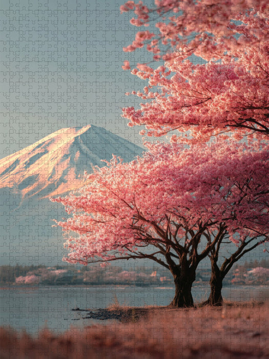 Kirschblütenzauber in japan - CALVENDO Foto-Puzzle'