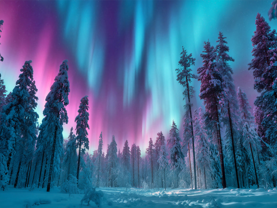Magische Polarlichter am Nordhimmel - CALVENDO Foto-Puzzle'