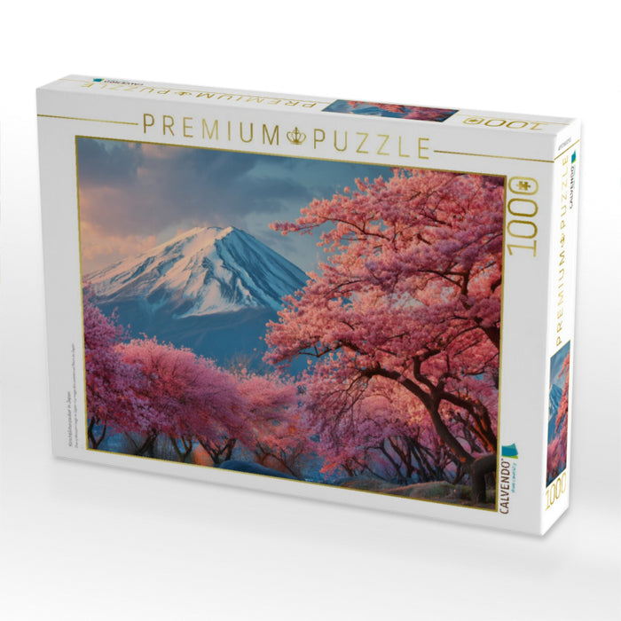 Kirschblütenzauber in Japan - CALVENDO Foto-Puzzle'
